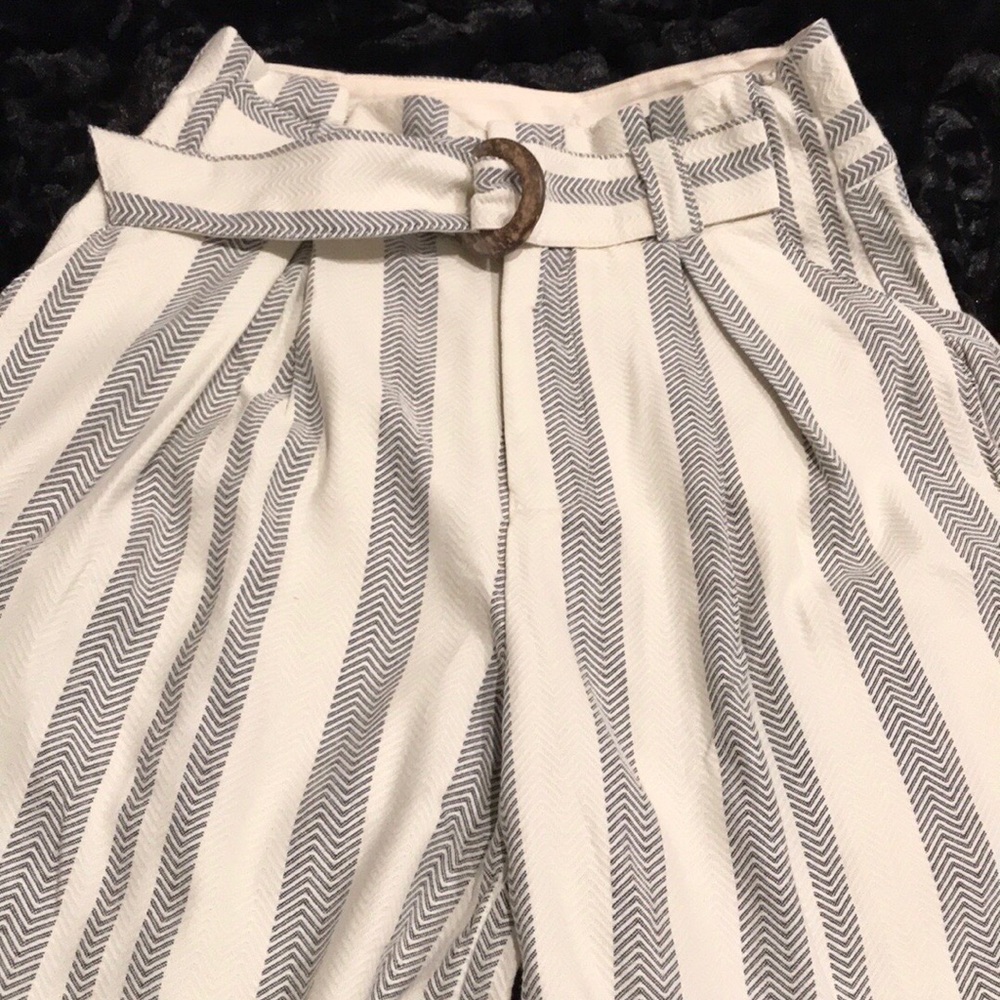 Free People  Hi Tyed Wide Leg Striped Pants. - Picture 4 of 9